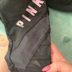 PINK VICTORIA’S SECRET LEGGINGS IRIDESCENT